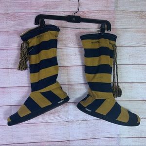 MUKLUKS Blue‎ & Yellow Slippers Size 9-10